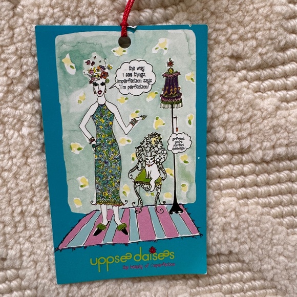 NWT🩷UPPSEE DAISEES SNEEKEE PEEKEE PATTERNED COTTON KIMONO ROBE SIZE MEDIUM - Picture 7 of 14